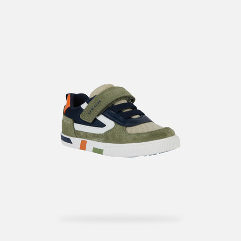Low Top Sneakers KILWI TODDLER BOY Sage/Navy - image number 2 | GEOX