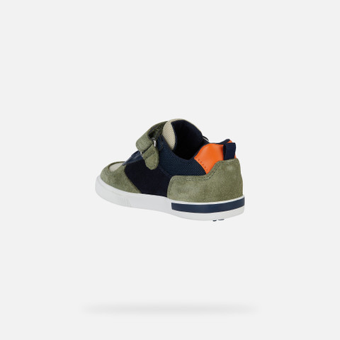 Low Top Sneakers KILWI TODDLER BOY Sage/Navy - image number 3 | GEOX