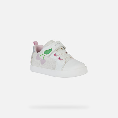 sneakers with straps KILWI TODDLER GIRL White/Pink - image number 2 | GEOX