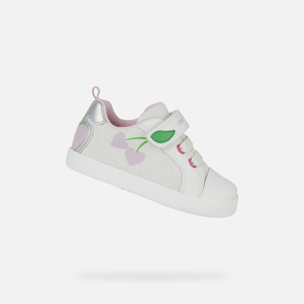 sneakers with straps KILWI TODDLER GIRL White/Pink - image number 0 | GEOX
