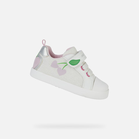sneakers with straps KILWI TODDLER GIRL White/Pink - image number 0 | GEOX