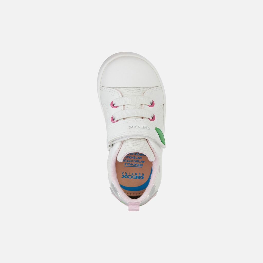 sneakers with straps KILWI TODDLER GIRL White/Pink - image number 5 | GEOX