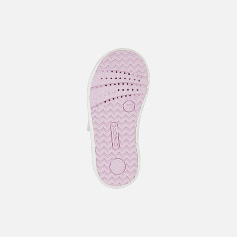 sneakers with straps KILWI TODDLER GIRL White/Pink - image number 6 | GEOX