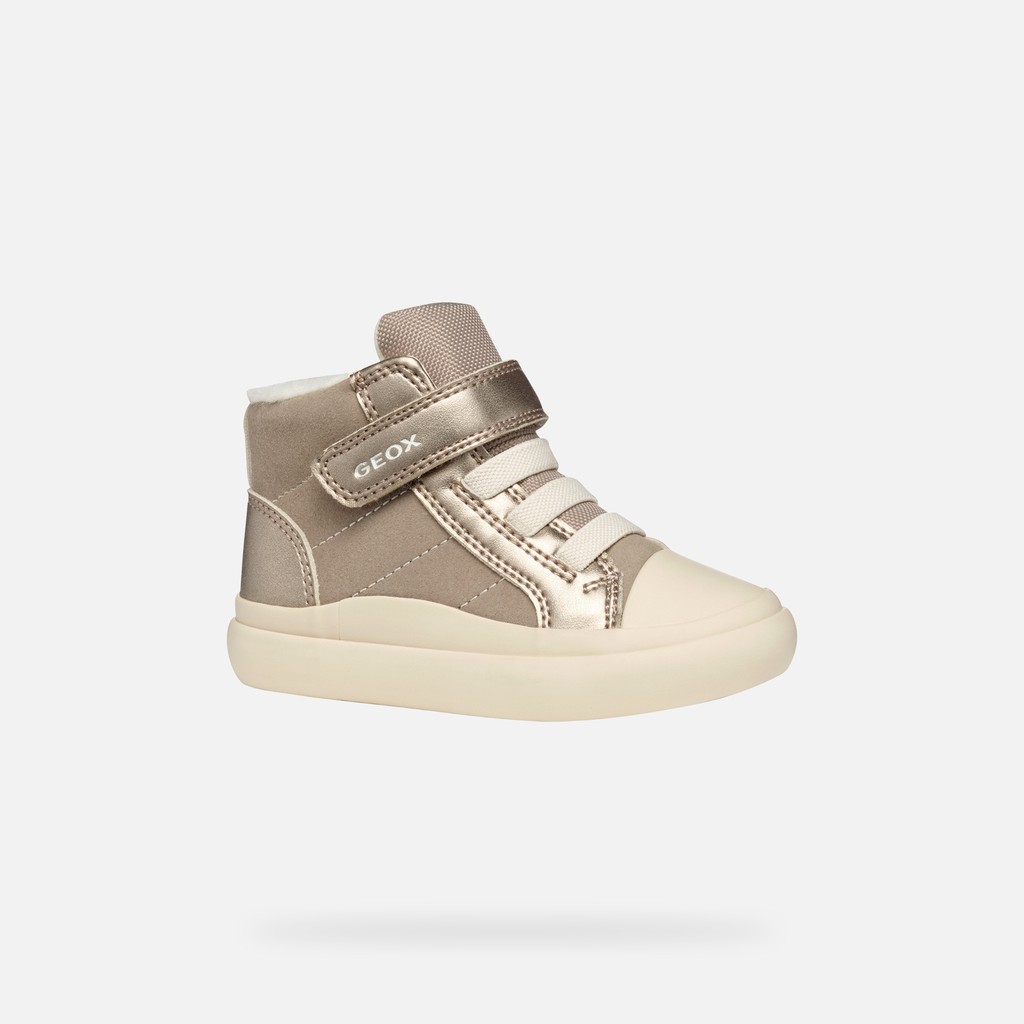 Chaussures &agrave; scratch GISLI B&Eacute;B&Eacute; Beige fonc&eacute; - image number 2 | GEOX