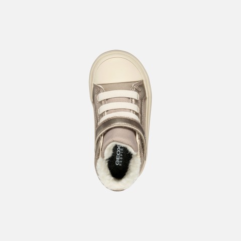 Chaussures &agrave; scratch GISLI B&Eacute;B&Eacute; Beige fonc&eacute; - image number 5 | GEOX