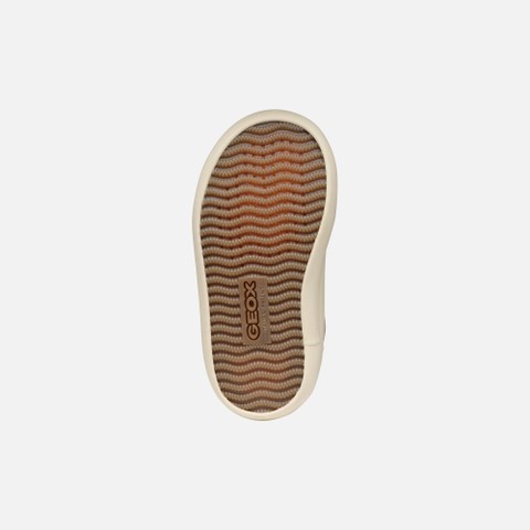 Chaussures &agrave; scratch GISLI B&Eacute;B&Eacute; Beige fonc&eacute; - image number 6 | GEOX