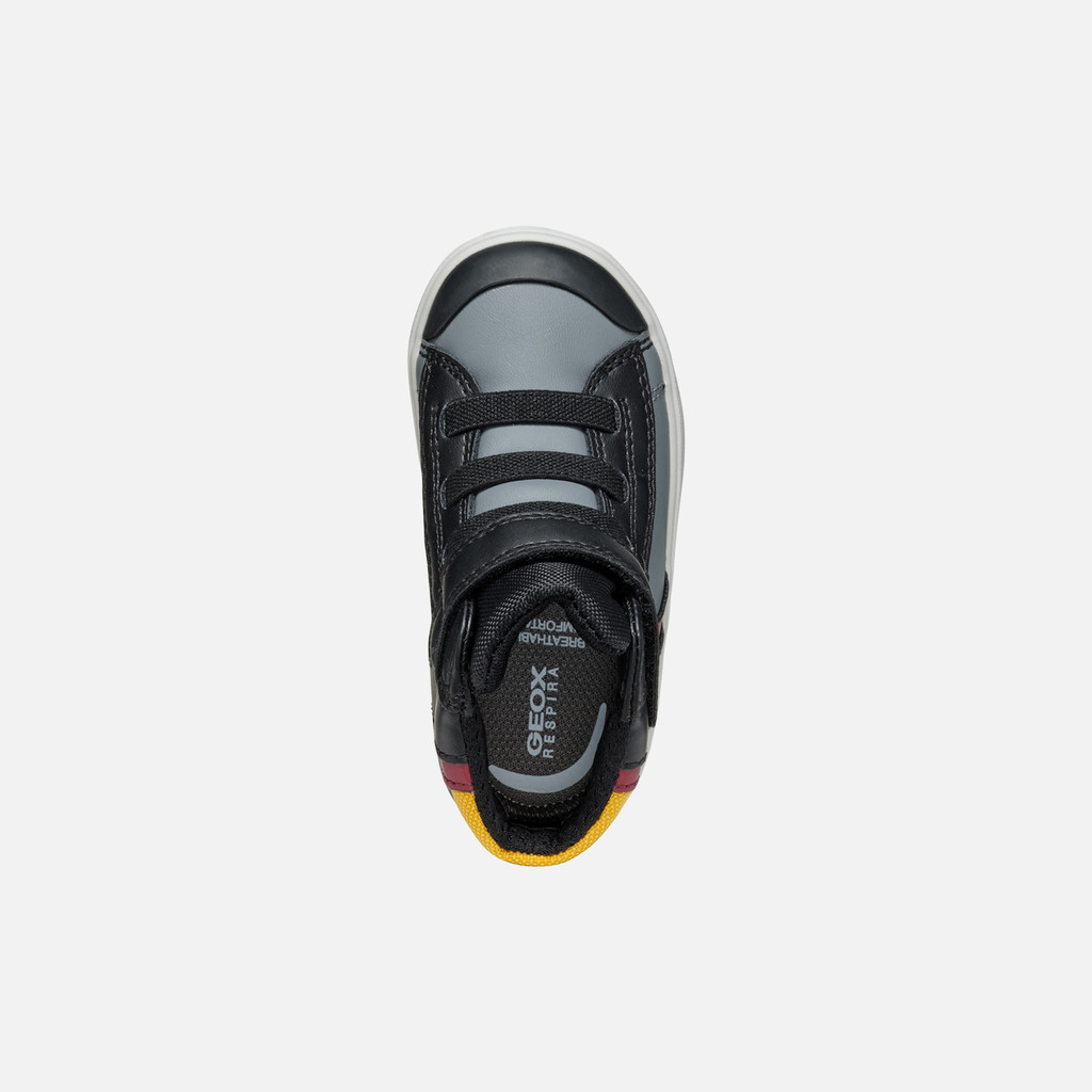 High Top Sneakers GISLI BABY Black/Bordeaux - image number 5 | GEOX