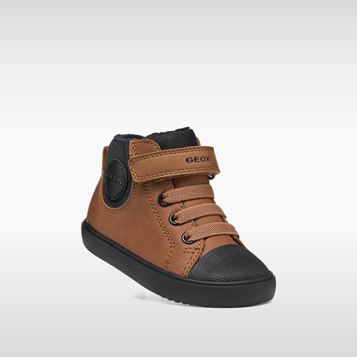 High top sneakers GISLI TODDLER Brown/Black | GEOX