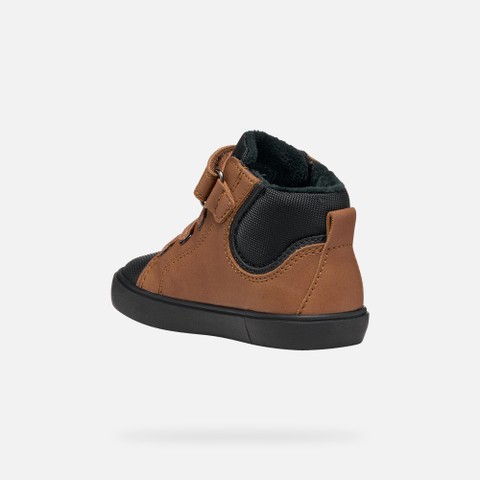 Velcro shoes GISLI TODDLER Brown/Black - image number 3 | GEOX