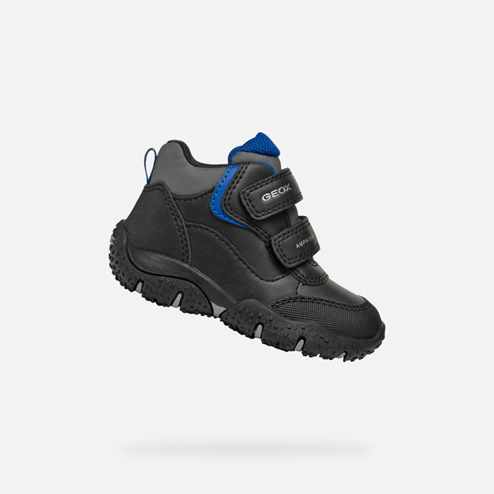 Waterproof trainers BALTIC ABX BABY Black/Royal | GEOX