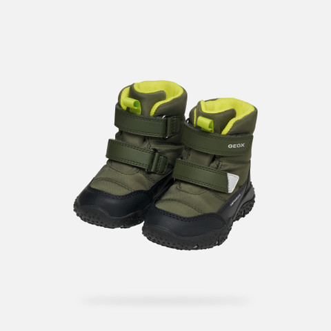 Winter boots BALTIC ABX BABY Dark green/Lime green - image number 7 | GEOX