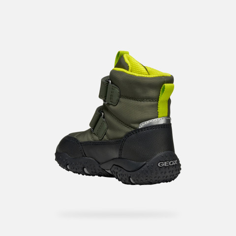 Winter boots BALTIC ABX BABY Dark green/Lime green - image number 3 | GEOX