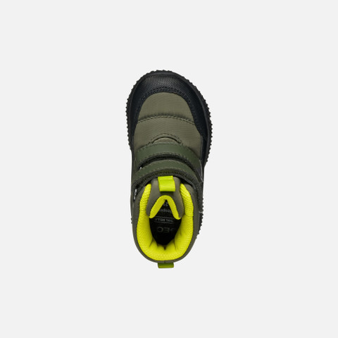 Winter boots BALTIC ABX BABY Dark green/Lime green - image number 5 | GEOX