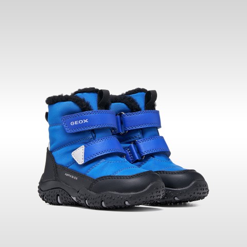 Bottines imperm&eacute;ables de neige BALTIC ABX PETIT GAR&Ccedil;ON Bleu roi/Noir - image number 7 | GEOX