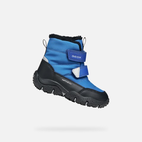 Waterproof snow ankle boots BALTIC ABX TODDLER BOY Royal/Black - image number 0 | GEOX