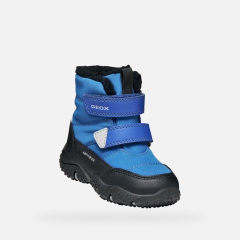 Waterproof snow ankle boots BALTIC ABX TODDLER BOY Royal/Black - image number 4 | GEOX