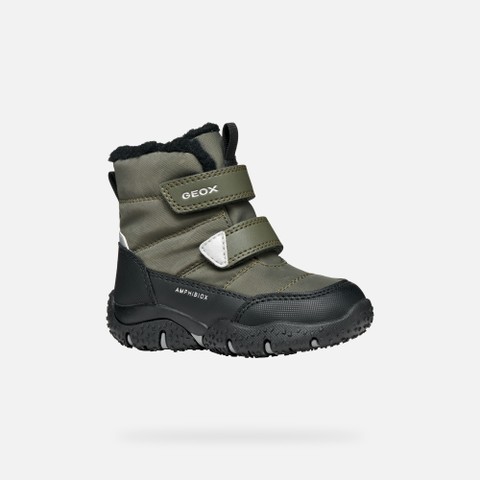 Waterproof snow ankle boots BALTIC ABX TODDLER BOY Dark Green/Black - image number 2 | GEOX