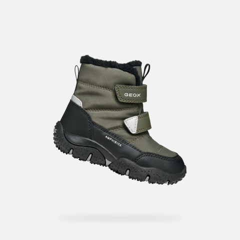 Waterproof snow ankle boots BALTIC ABX TODDLER BOY Dark Green/Black - image number 0 | GEOX