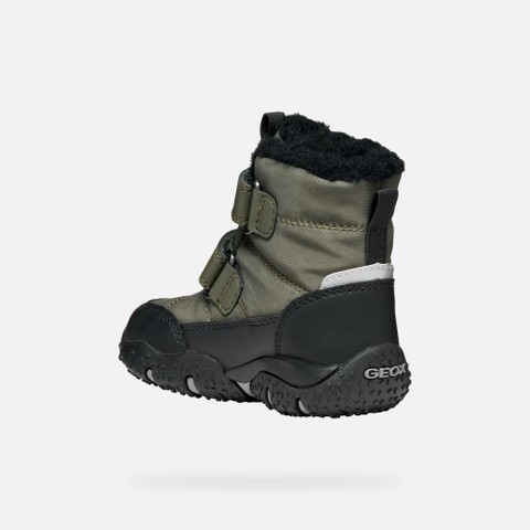 Waterproof snow ankle boots BALTIC ABX TODDLER BOY Dark Green/Black - image number 3 | GEOX