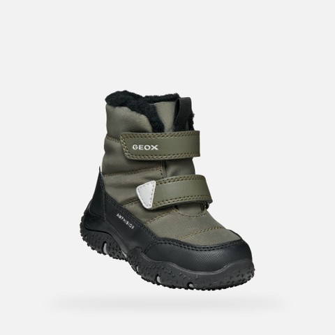 Waterproof snow ankle boots BALTIC ABX TODDLER BOY Dark Green/Black - image number 4 | GEOX