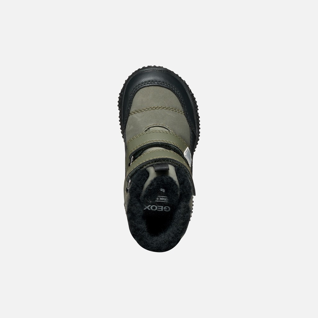 Waterproof snow ankle boots BALTIC ABX TODDLER BOY Dark Green/Black - image number 5 | GEOX