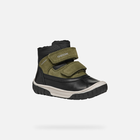 mid calf boots OMAR BABY Black/dark Green - image number 2 | GEOX