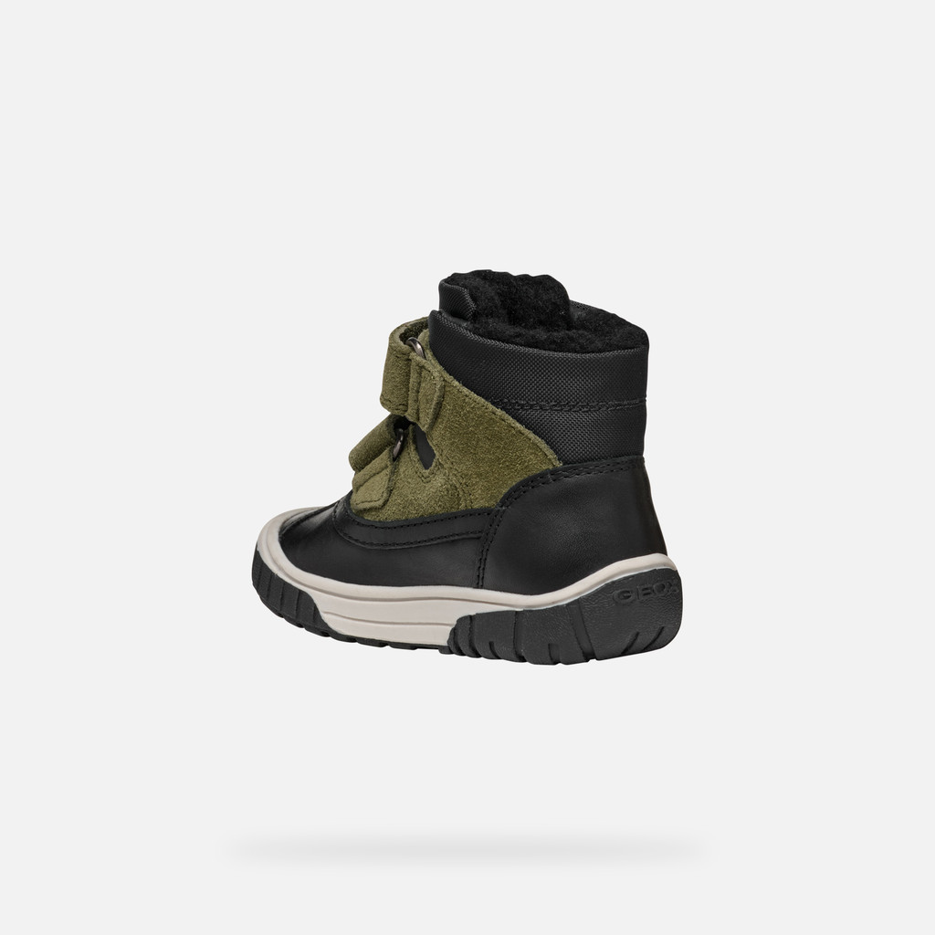 mid calf boots OMAR BABY Black/dark Green - image number 3 | GEOX