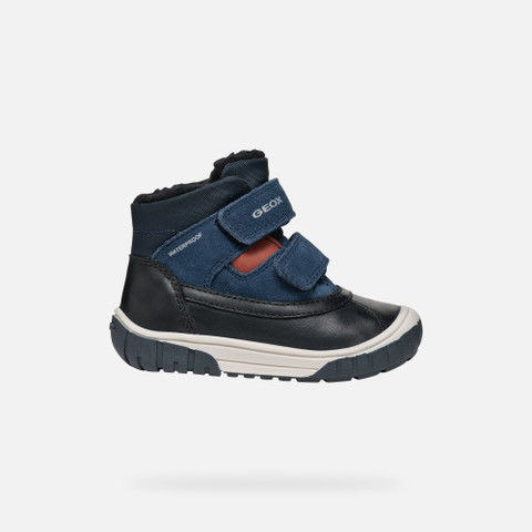 Mid calf boots OMAR BABY Black/Navy - image number 1 | GEOX
