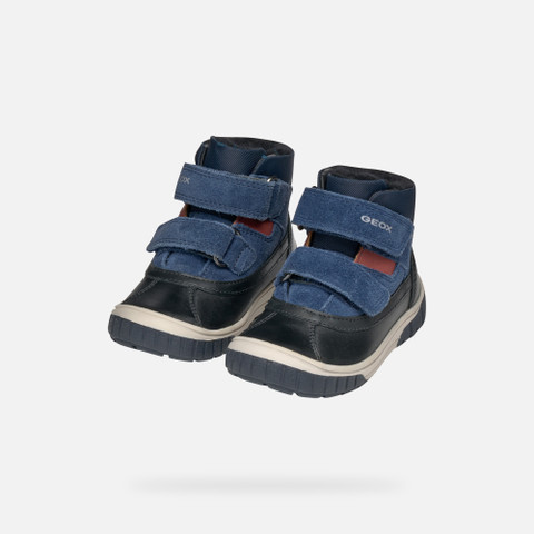 Mid calf boots OMAR BABY Black/Navy - image number 7 | GEOX
