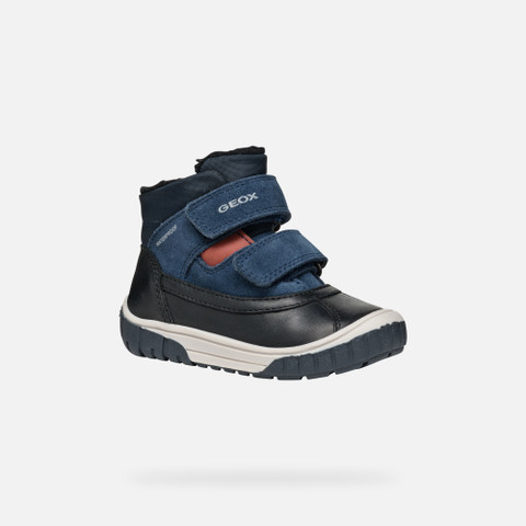 Mid calf boots OMAR BABY Black/Navy - image number 2 | GEOX