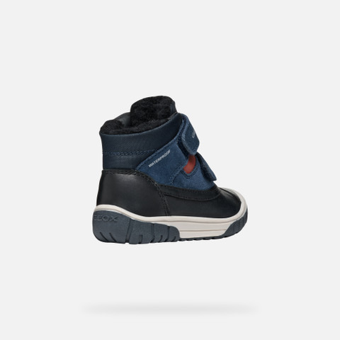 Mid calf boots OMAR BABY Black/Navy - image number 4 | GEOX