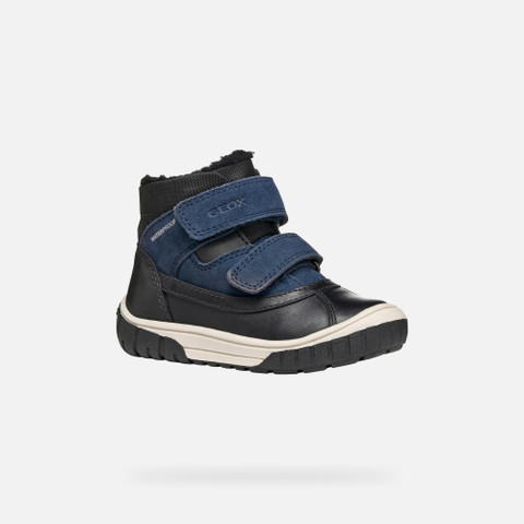 Mid calf boots OMAR BABY Black/Navy - image number 2 | GEOX