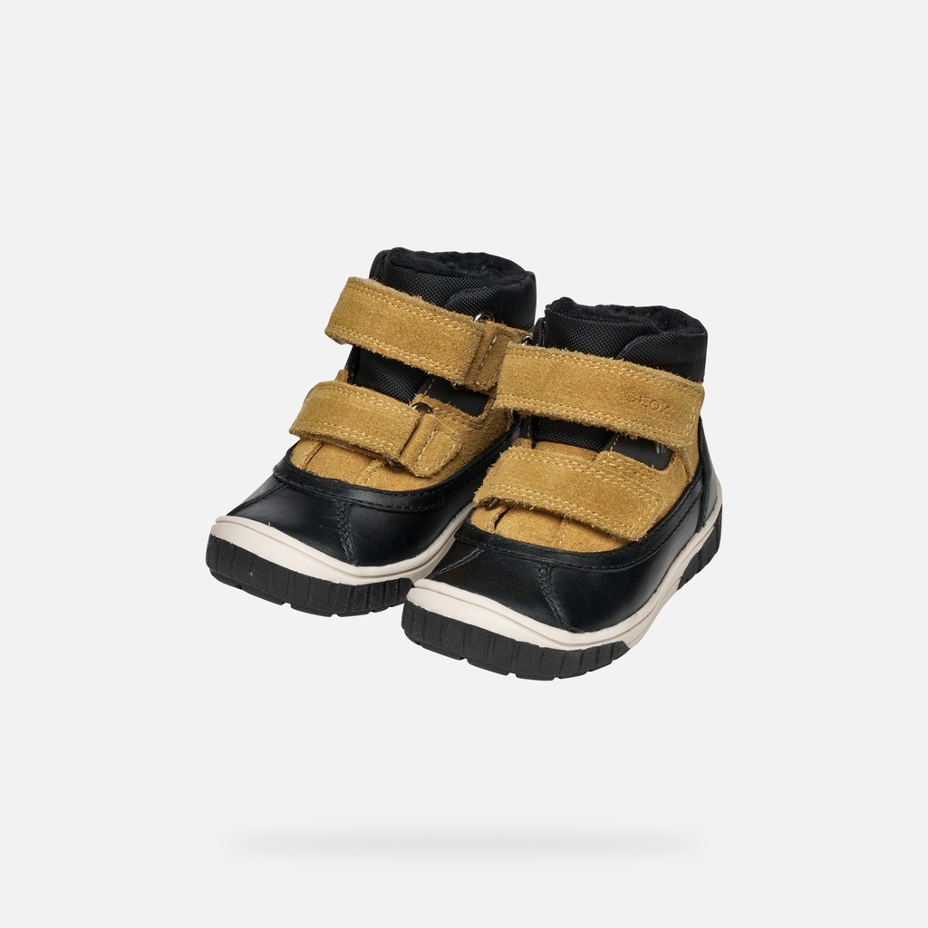 Mid calf boots OMAR   BABY Black/Dark Yellow - image number 7 | GEOX