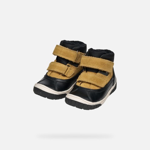 Mid calf boots OMAR   BABY Black/Dark Yellow - image number 7 | GEOX