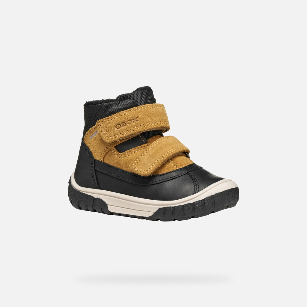 Mid calf boots OMAR BABY Black/Dark Yellow - image number 2 | GEOX