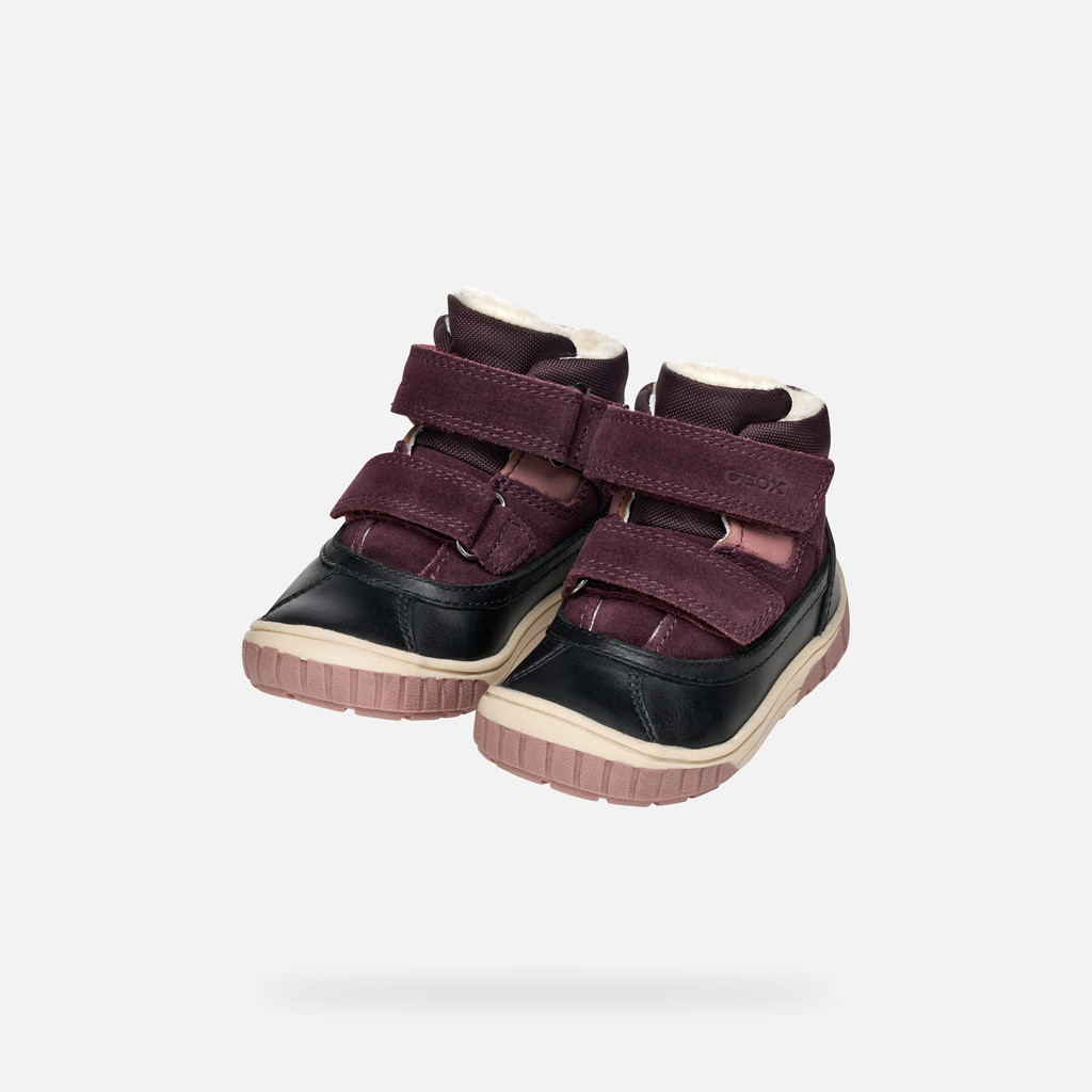 Winter boots OMAR BABY Black/Dark Purple - image number 7 | GEOX