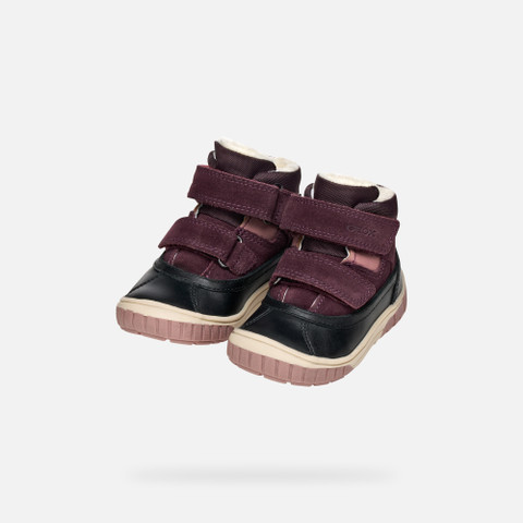 Winter boots OMAR BABY Black/Dark Purple - image number 7 | GEOX
