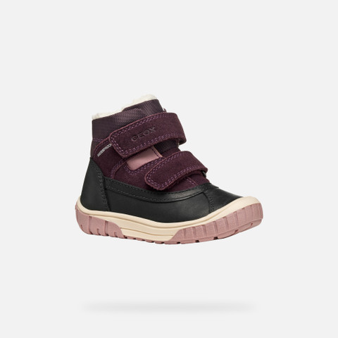 Winter boots OMAR BABY Black/Dark Purple - image number 2 | GEOX