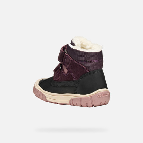 Winter boots OMAR BABY Black/Dark Purple - image number 3 | GEOX