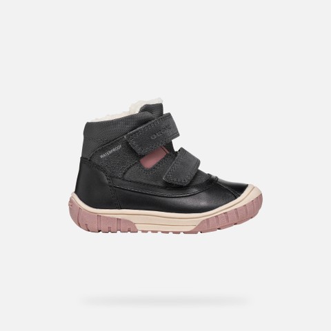 Waterproof ankle boots OMAR   TODDLER Black/Dark Gray - image number 1 | GEOX