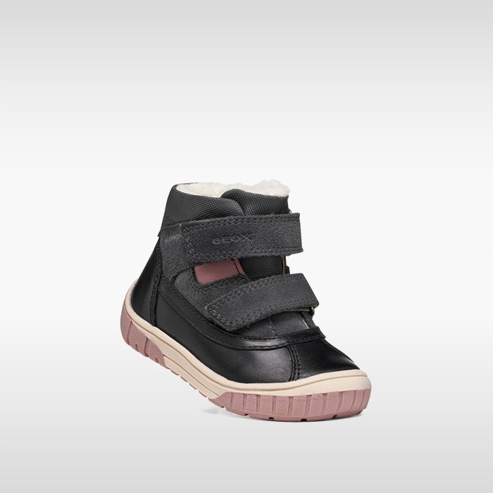 Waterproof ankle boots OMAR   TODDLER Black/Dark Gray | GEOX