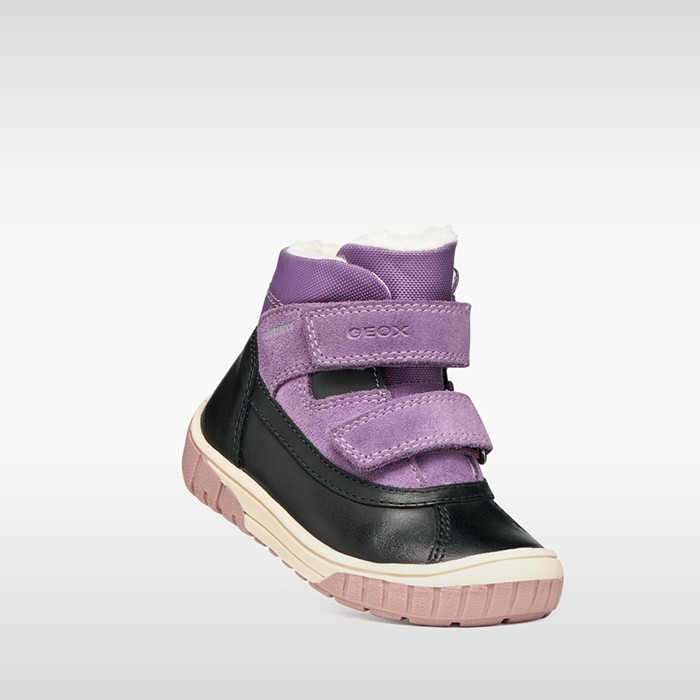 Waterproof ankle boots OMAR   TODDLER Black/Dark Rose | GEOX