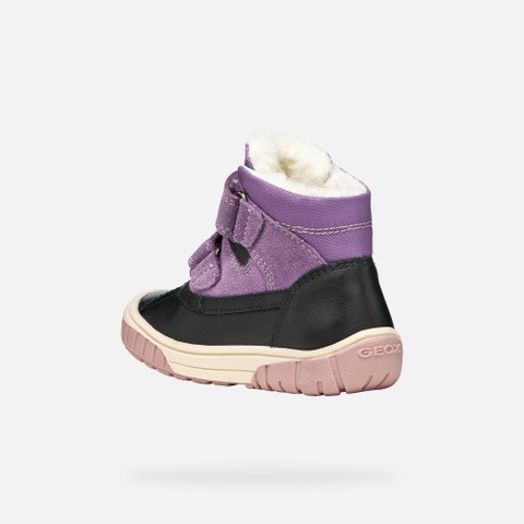 Waterproof ankle boots OMAR   TODDLER Black/Dark Rose - image number 3 | GEOX