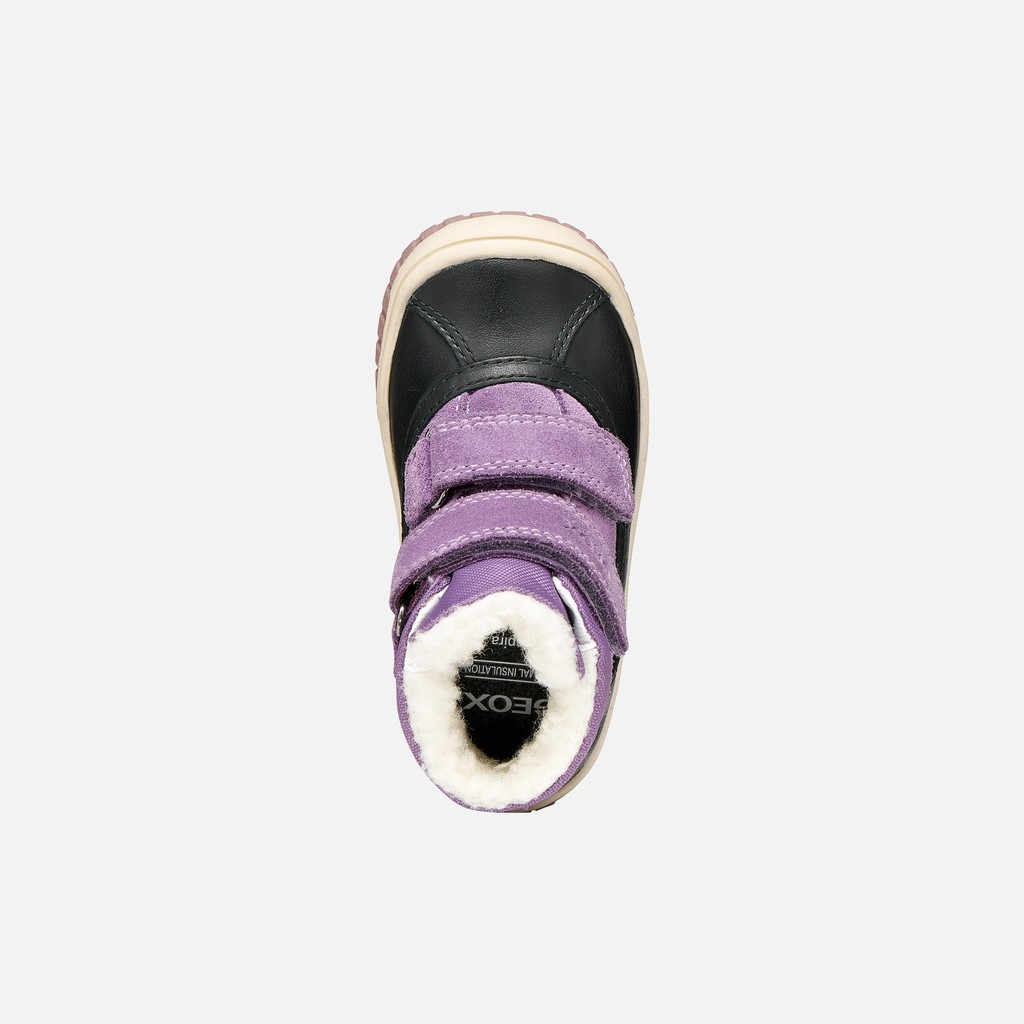 Waterproof ankle boots OMAR   TODDLER Black/Dark Rose - image number 5 | GEOX