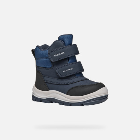 waterproof boots FLANFIL ABX BABY Navy - image number 2 | GEOX