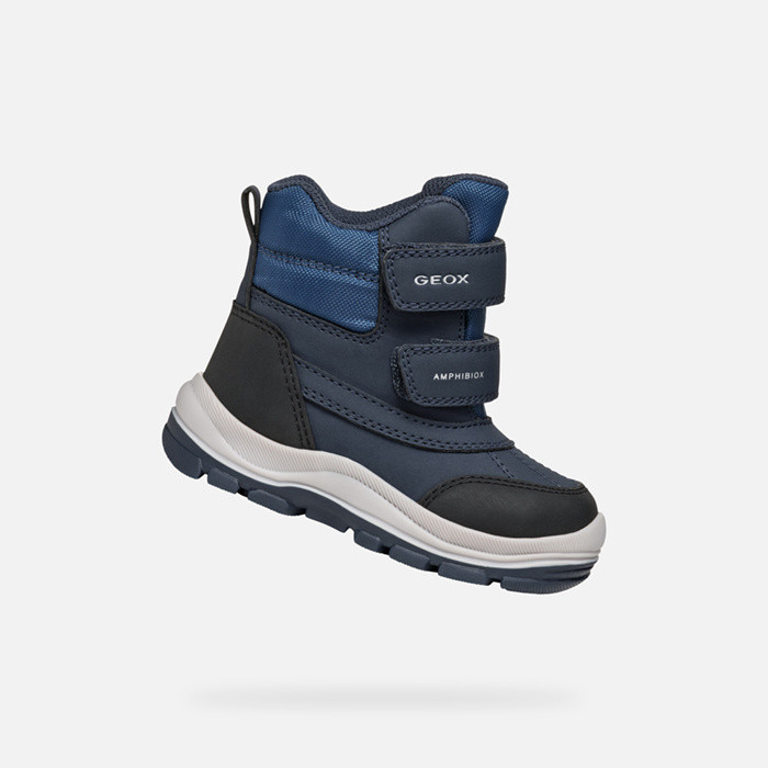 Waterproof boots FLANFIL ABX BABY Navy | GEOX