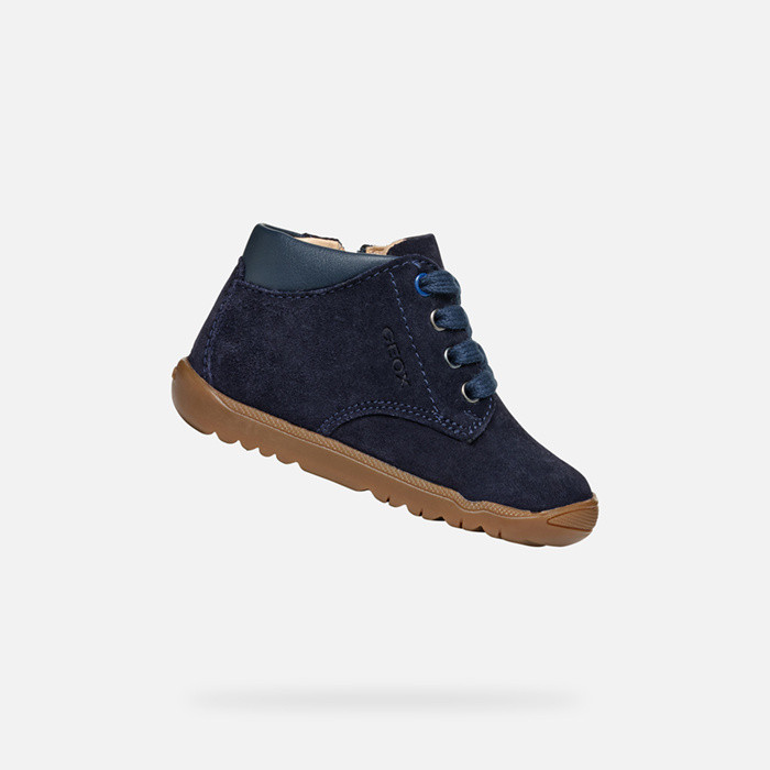 Sneakers with straps MACCHIA BABY Navy | GEOX