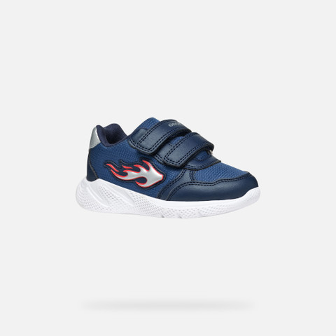 Low Top Sneakers SPRINTYE TODDLER BOY Avio/Red - image number 2 | GEOX