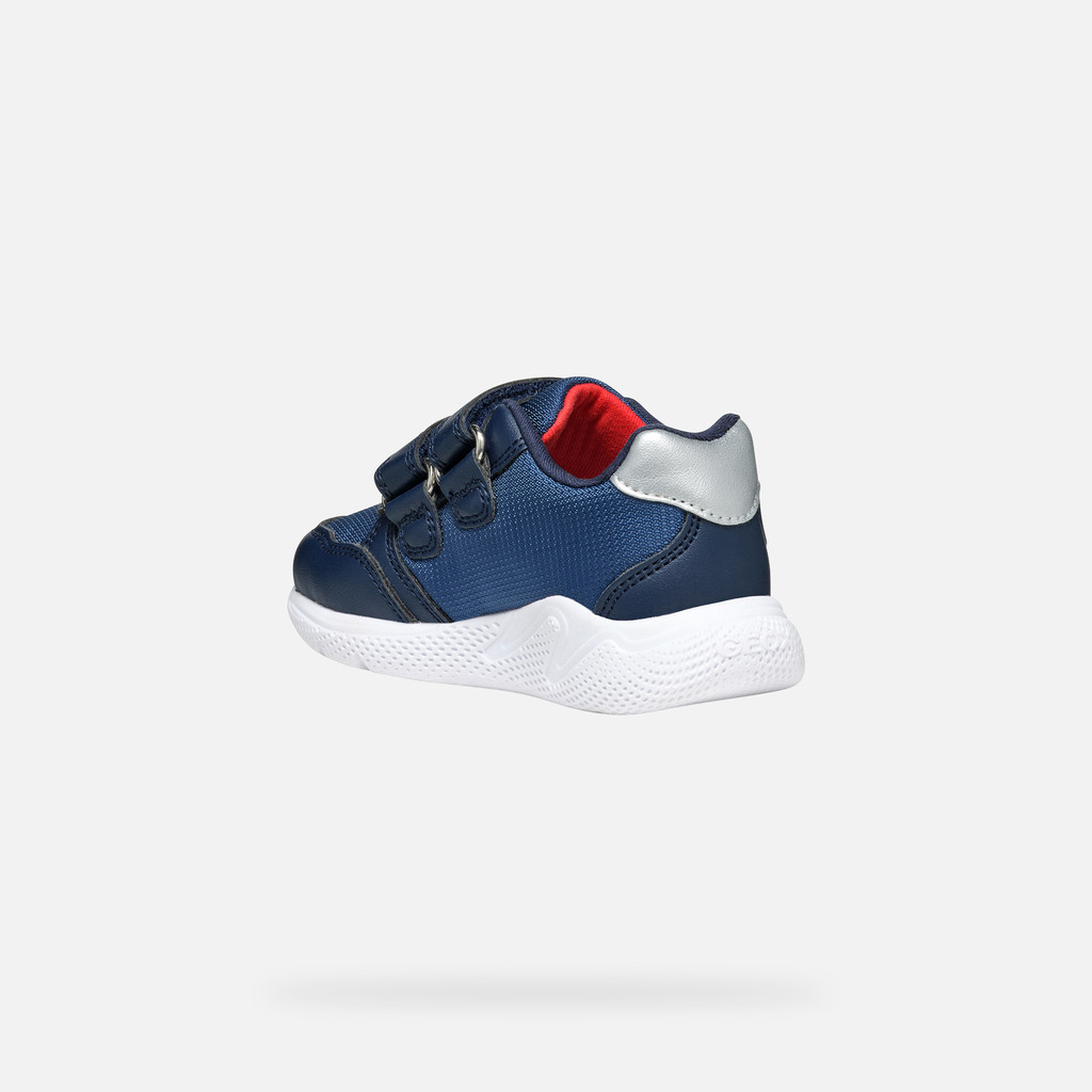 Low Top Sneakers SPRINTYE TODDLER BOY Avio/Red - image number 3 | GEOX