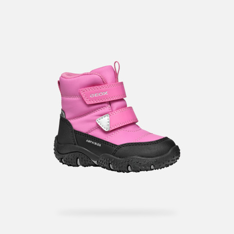 waterproof boots BALTIC ABX BABY Fuchsia/Black - image number 2 | GEOX